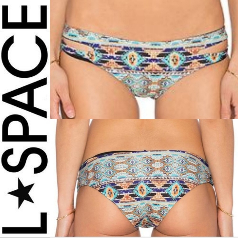 L*Space Estella Bikini Bottom Sand Small NWT